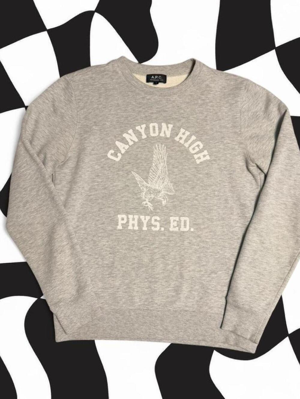 A.P.C. grey cotton sweatshirt